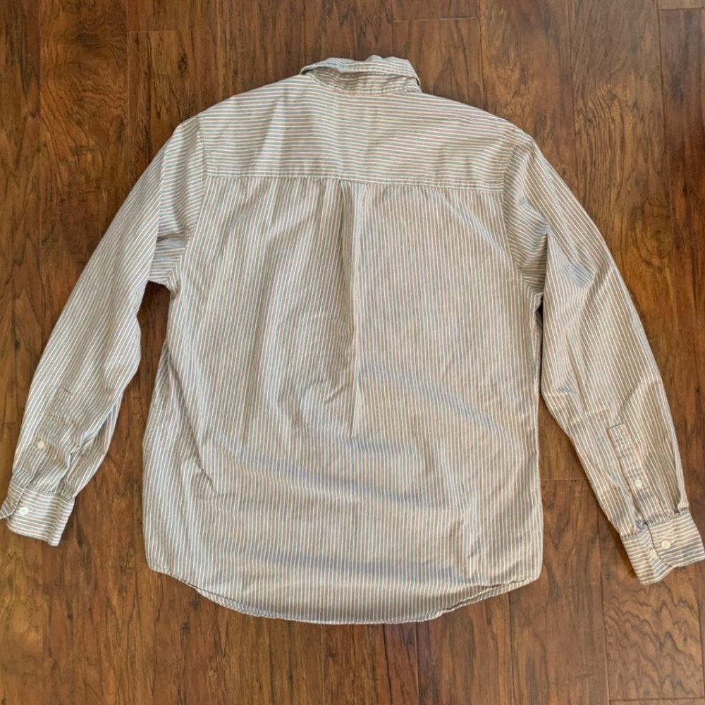 Timberland Retro Striped Mens Button Down Up Shirt Size Medium - Picture 6 of 6